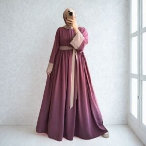 (হিজব সহ)✨ হায়াবেলা – প্রিমিয়াম ডিজাইন বোরকা | আধুনিক আরামদায়ক স্টাইল ✨